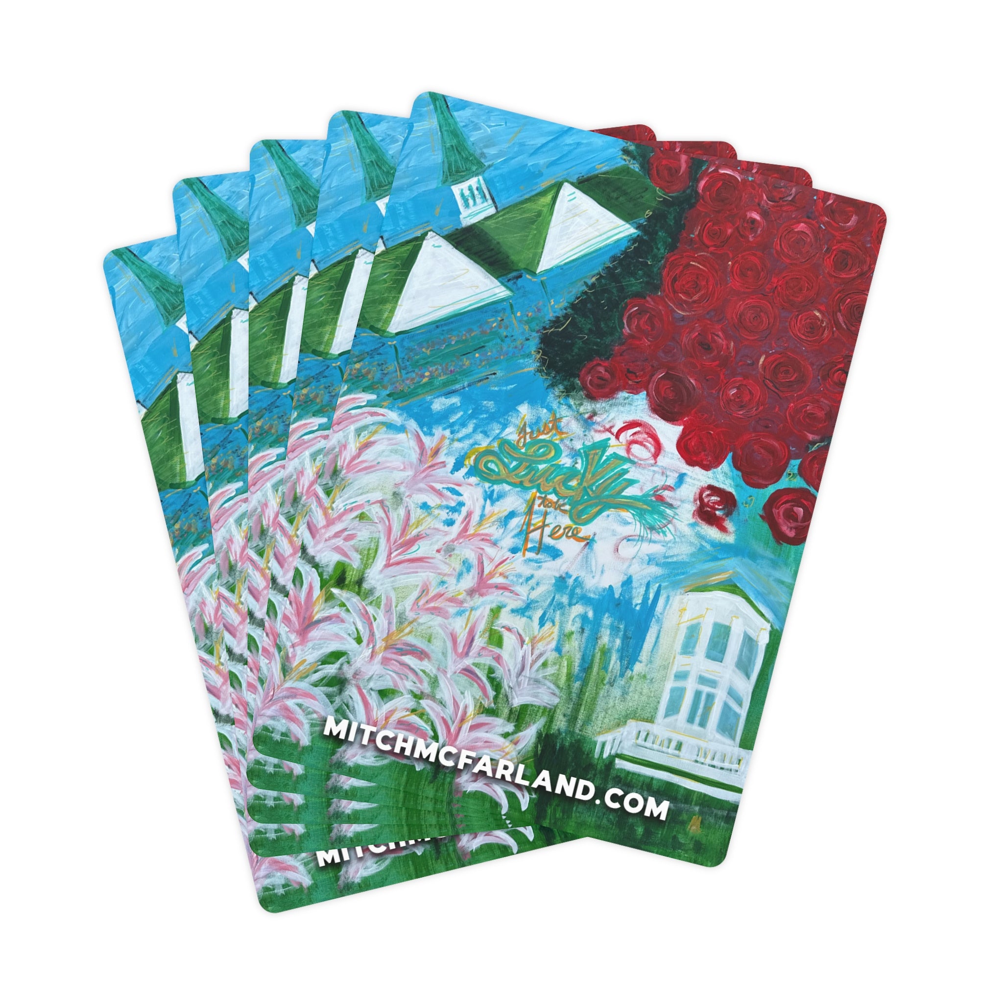 Just Lucky To Be Here MM Poker Cards